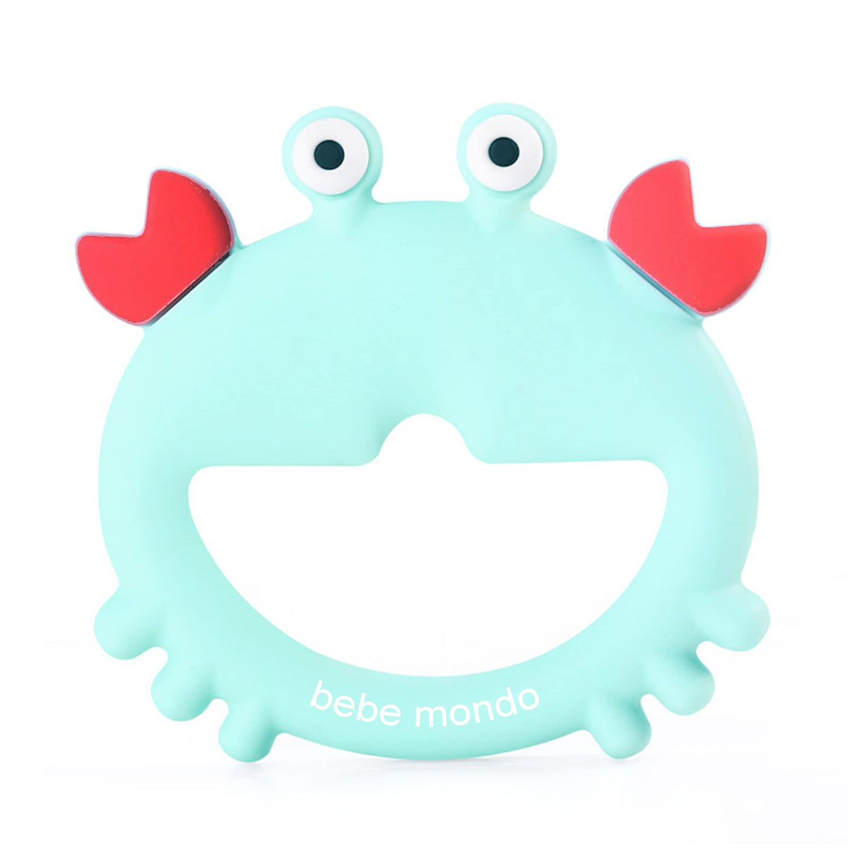Teething Toys 3-6 Months Teethers for Babies 3-6 6-12 Months for Teething Relief Baby Teether Teething Toys 100% Silicone Newborn Infant Sensory Baby Toys 0-6 Monthsbebe mondo (Crab)