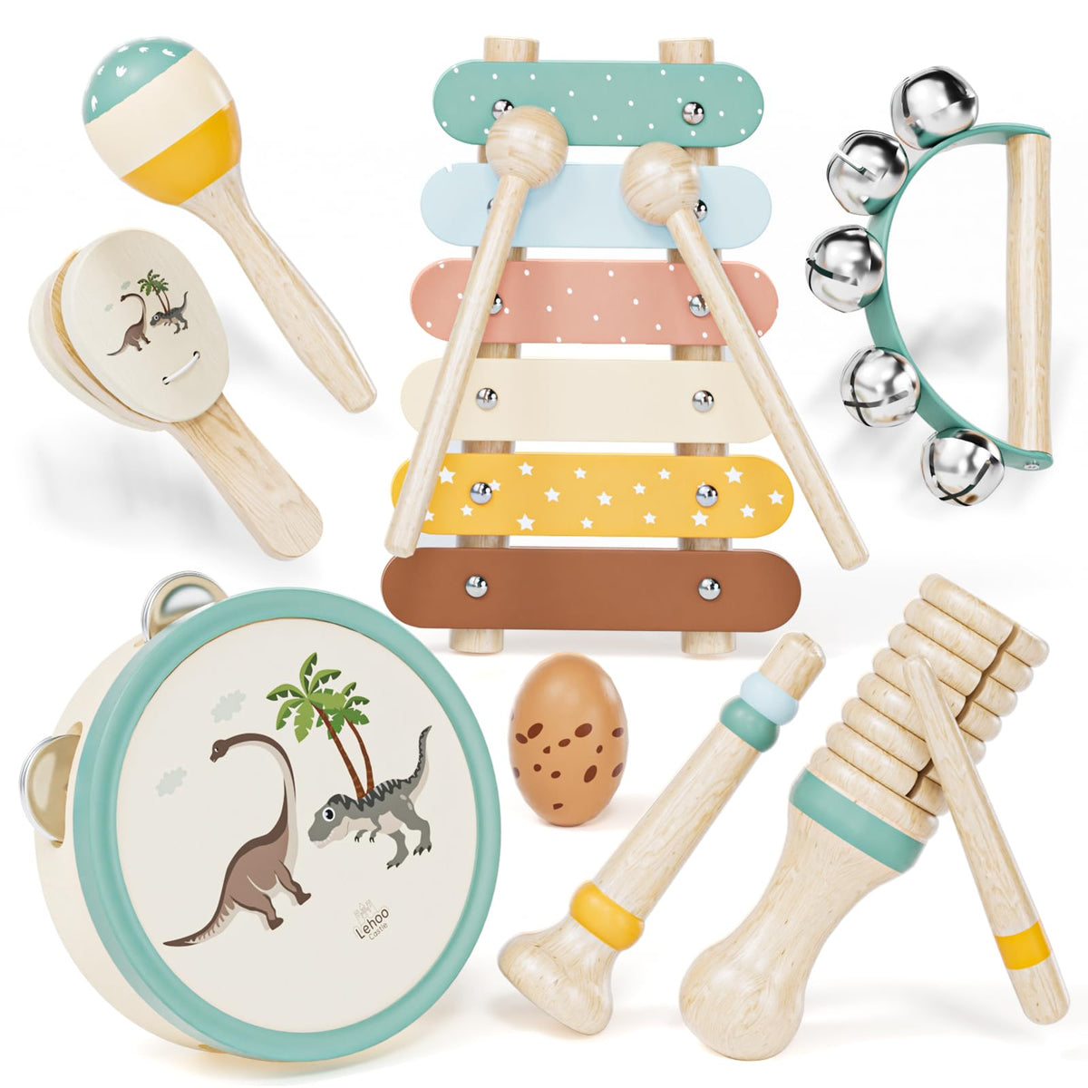Lehoo Tot's Tune Kit: Wooden Musical Set