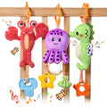 TUMAMA Baby Toys 0 3 6 12 Months Hanging Stroller Toys Soft Marine Animal